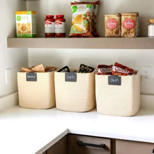 Paquete de 3 Cubos de Almacenamiento de Cuerda Tejida. - Image 6