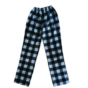 Pantalón de Pijama de Cuadros Blacos y Negros M - Image 1