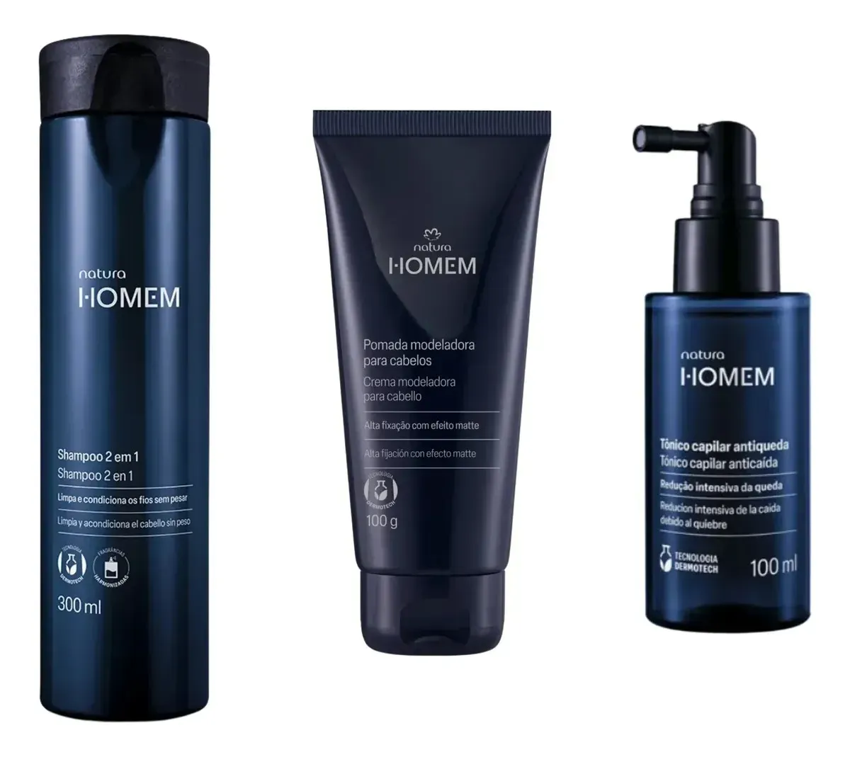 Kit Cuidado Del Cabello Hombre Homem Natura