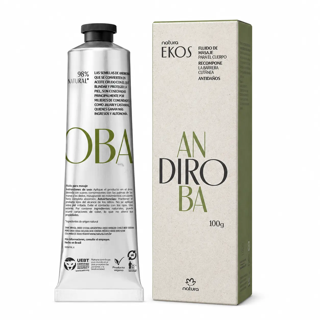 Natura Ekos Andiroba fluido de masaje para el cuerpo